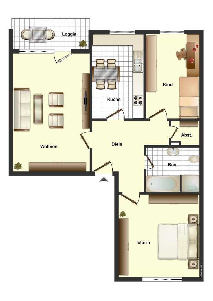 Top renoviert & zentral: Attraktive 3-Zimmerwohnung in Hövelhof - Photo 2