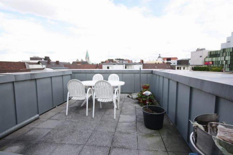 Dachterrasse mit Blick auf den Dom
