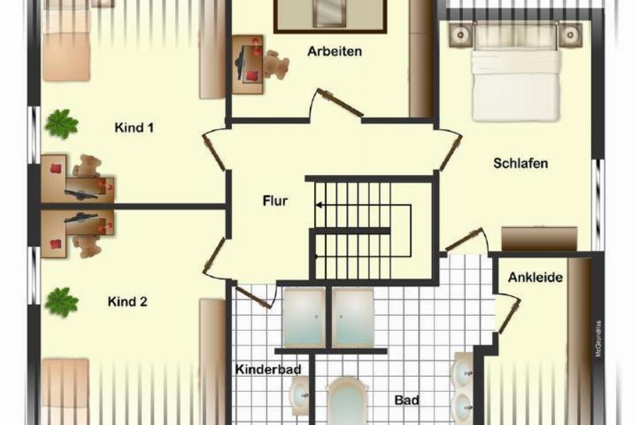 Grundriss Obergeschoss